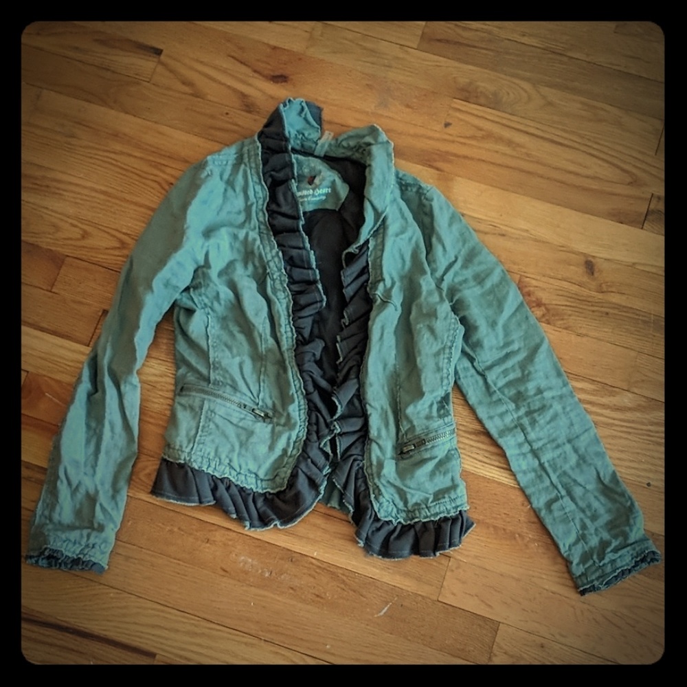 Fitted Green Cargo Jacket